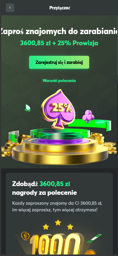 Program partnerski w aplikacji BC.Game – zapraszaj znajomych, otrzymuj prowizję i nagrody pieniężne