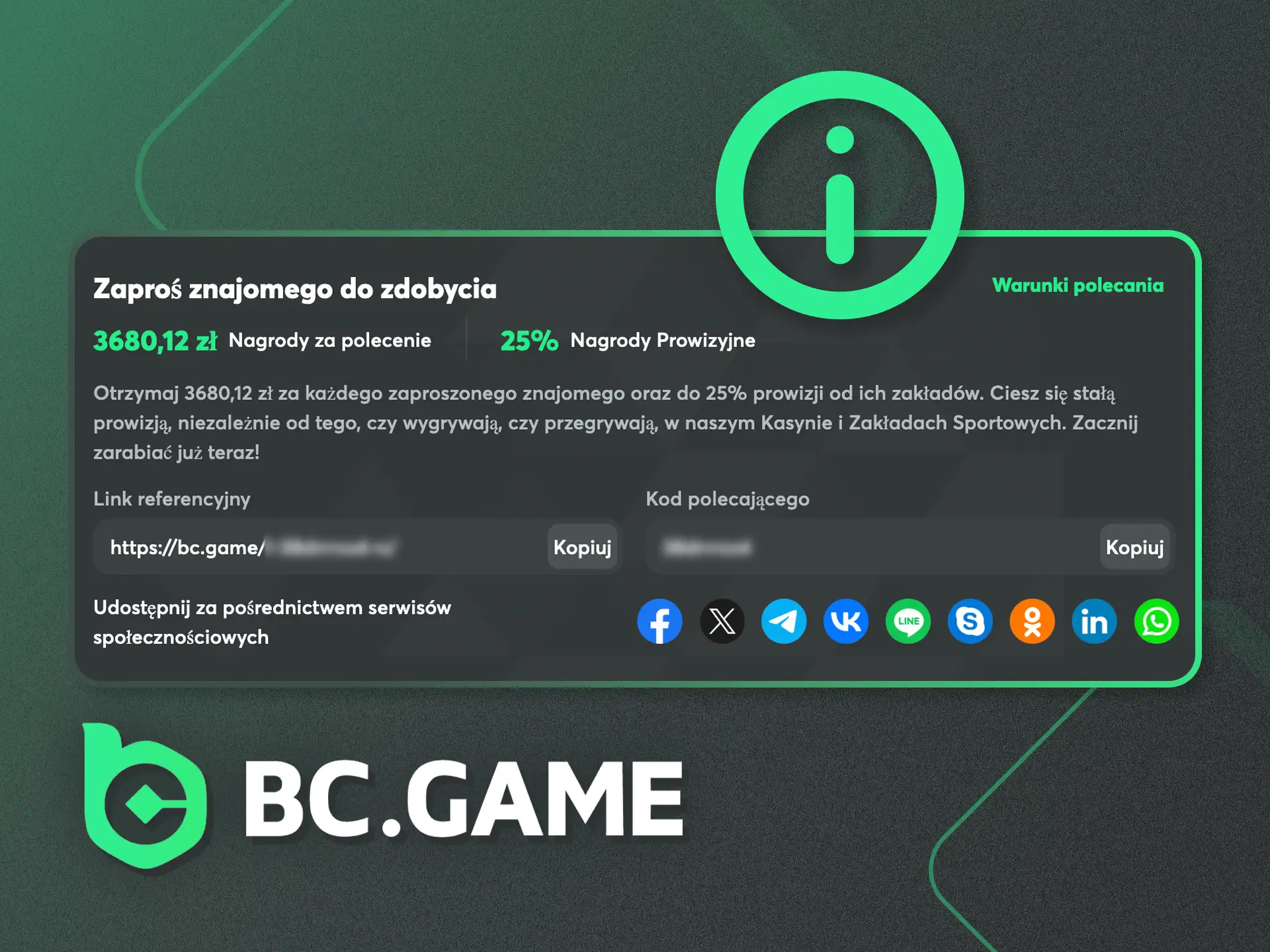 Dowiedz się, jak zarabiać z BC.Game jako partner.