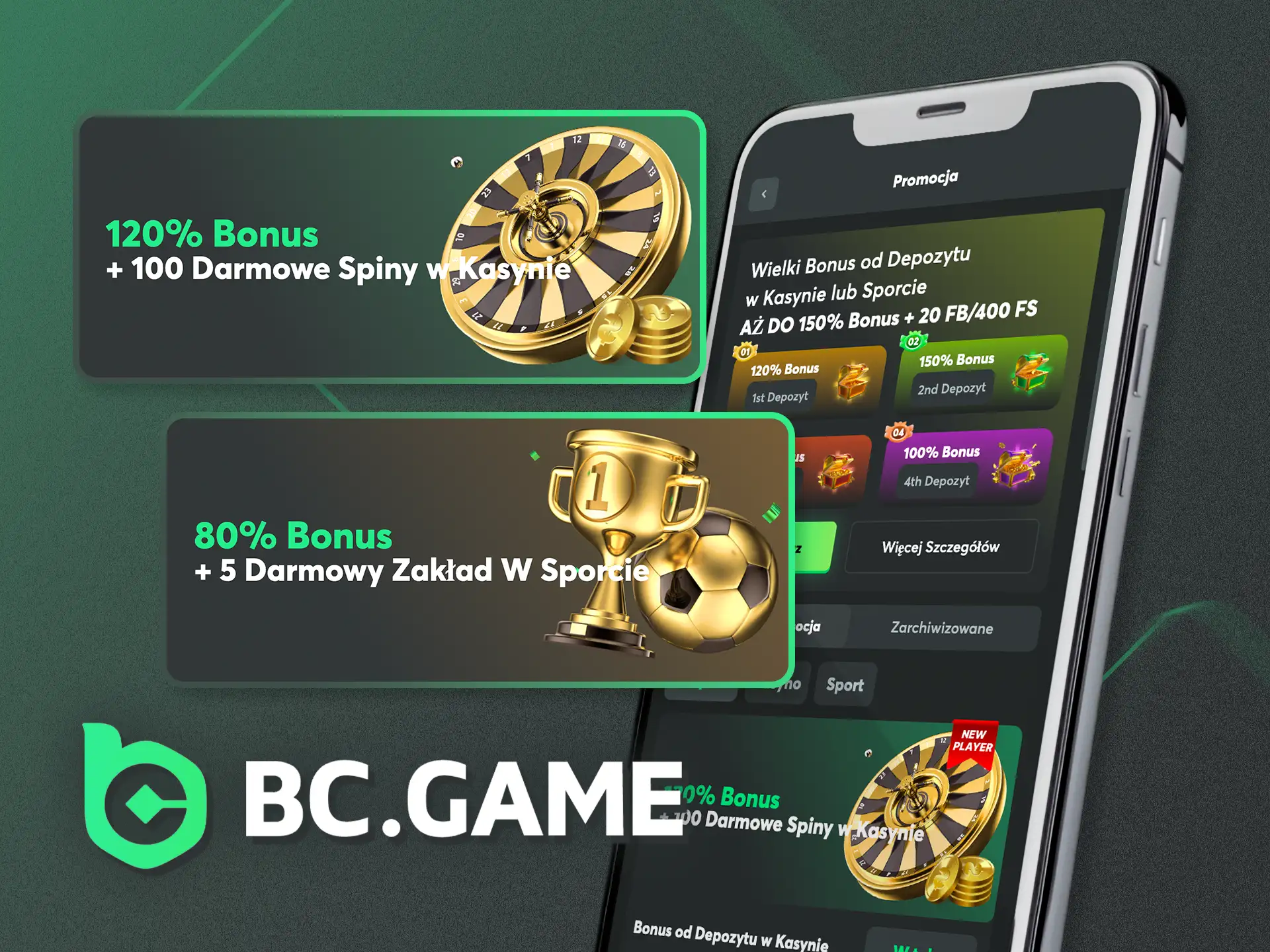 Zdobądź bonus powitalny po instalacji aplikacji BC.Game.