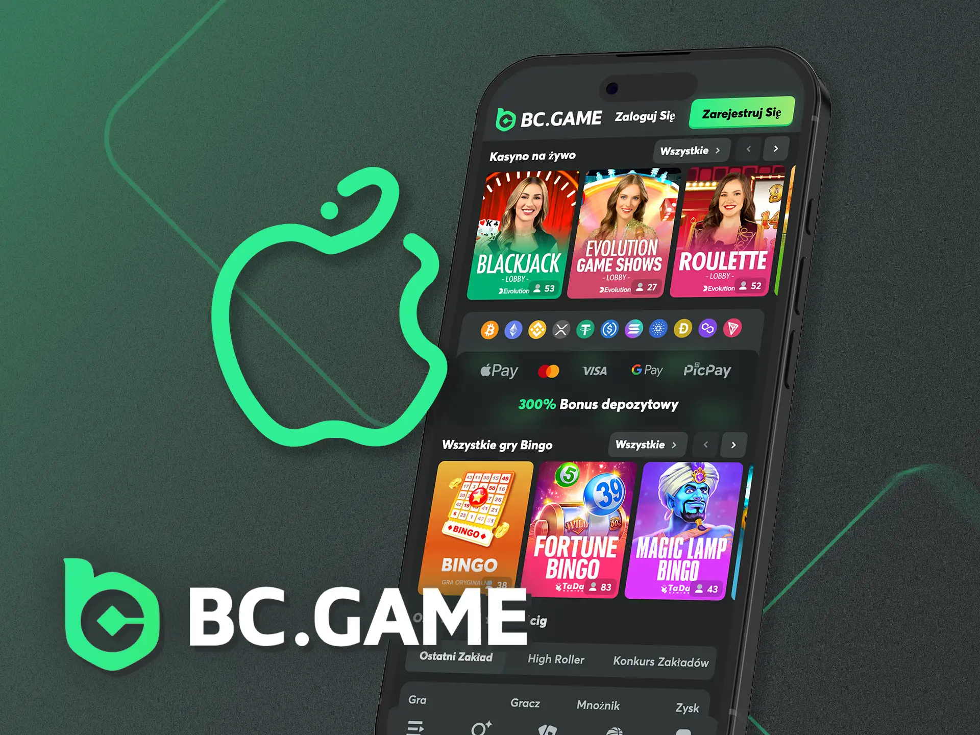 Dodaj BC.Game do ekranu iPhone’a i graj bez przerw.