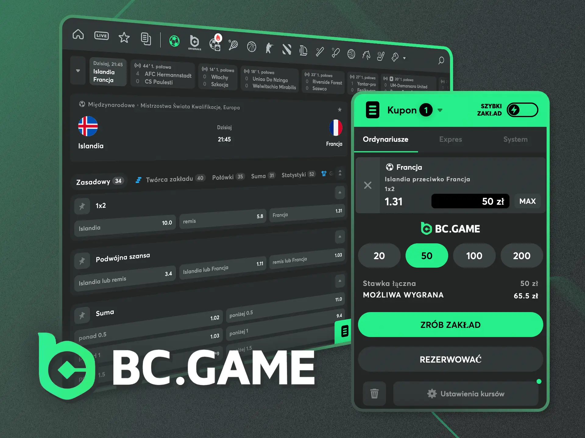 Zobacz, jak łatwo postawić pierwszy zakład na BC.Game.