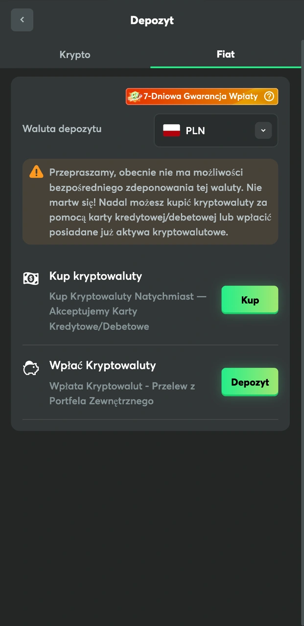 Poznaj kroki, jak wybrać metodę wpłaty w BC.Game.