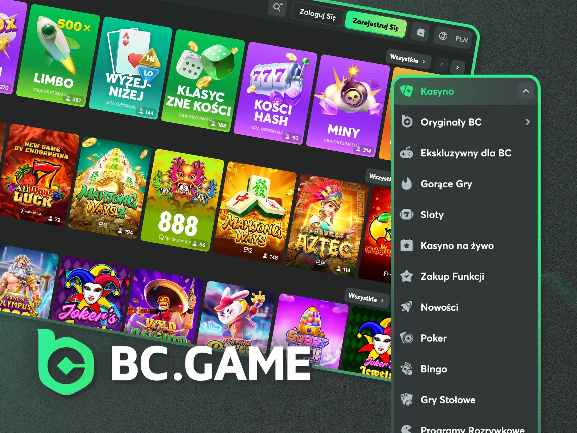 Sprawdź, jakie gry kasynowe znajdziesz w BC.Game.