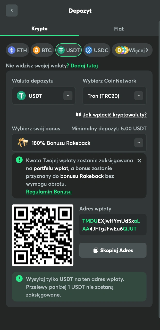 Sprawdź, jak wpłacić depozyt na BC.Game, by aktywować bonus.