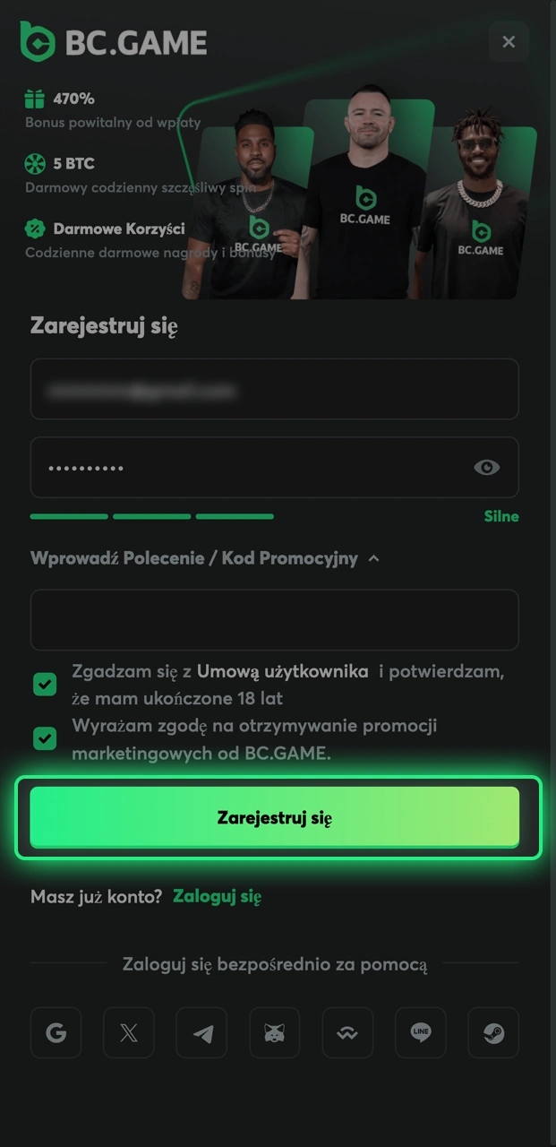 Dowiedz się, jak potwierdzić numer telefonu lub e-mail w BC.Game.