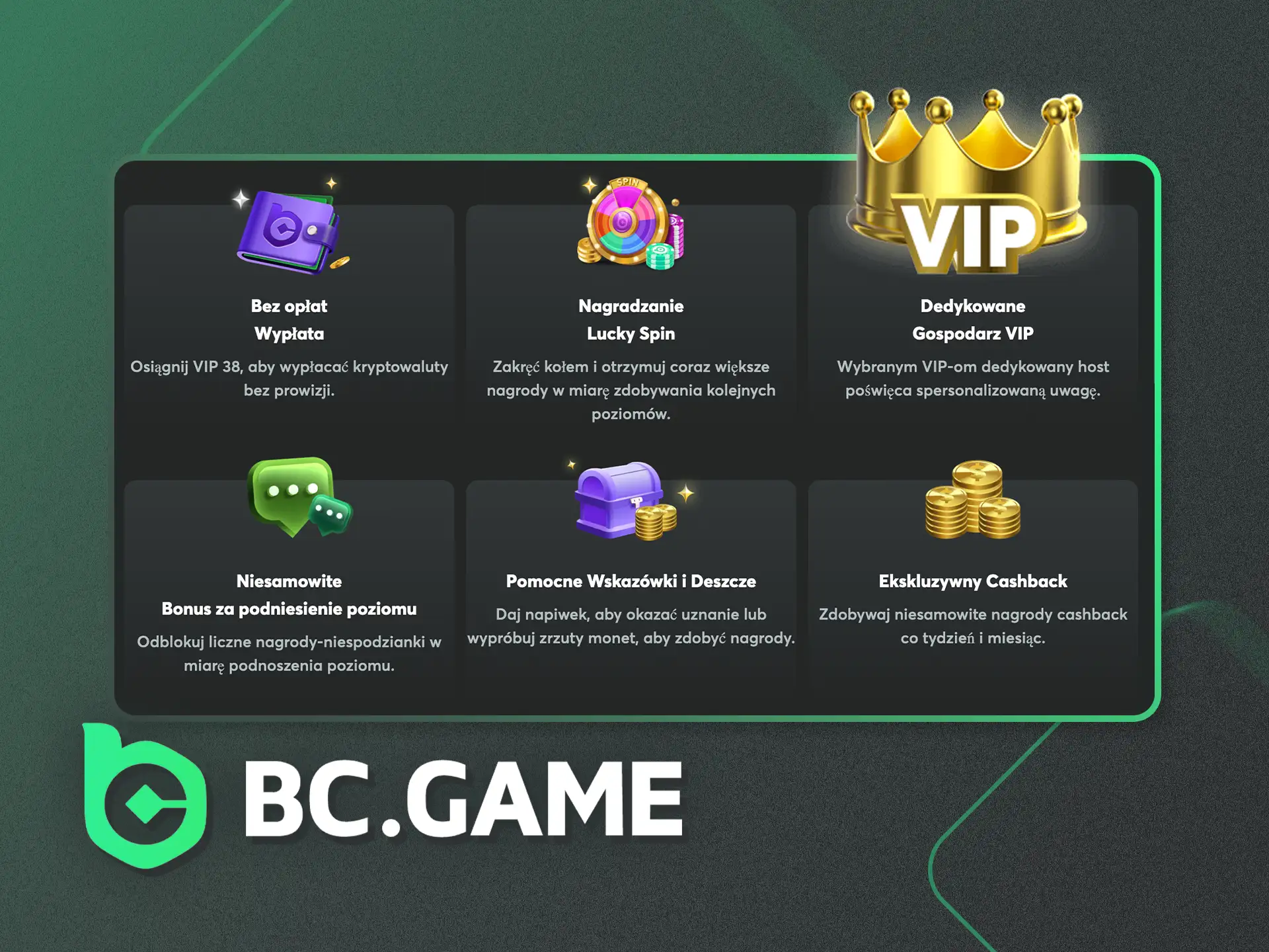 Uzyskaj priorytetowe wsparcie w programie VIP BC.Game.