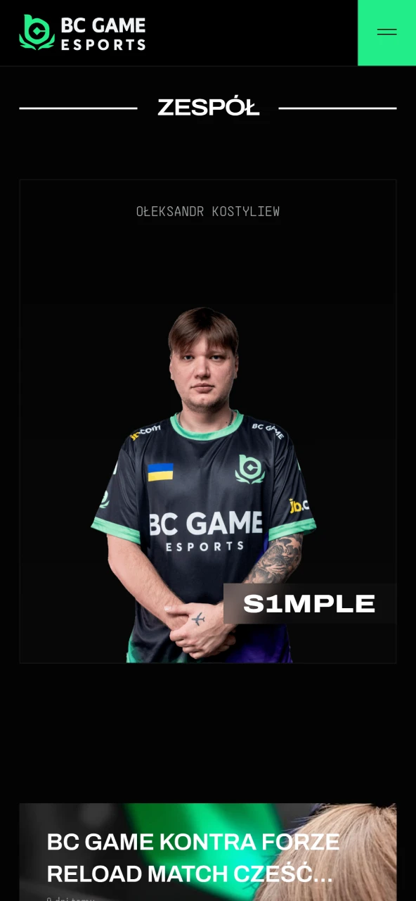 Explore the official BCGame Esports team roster and player profiles here.
